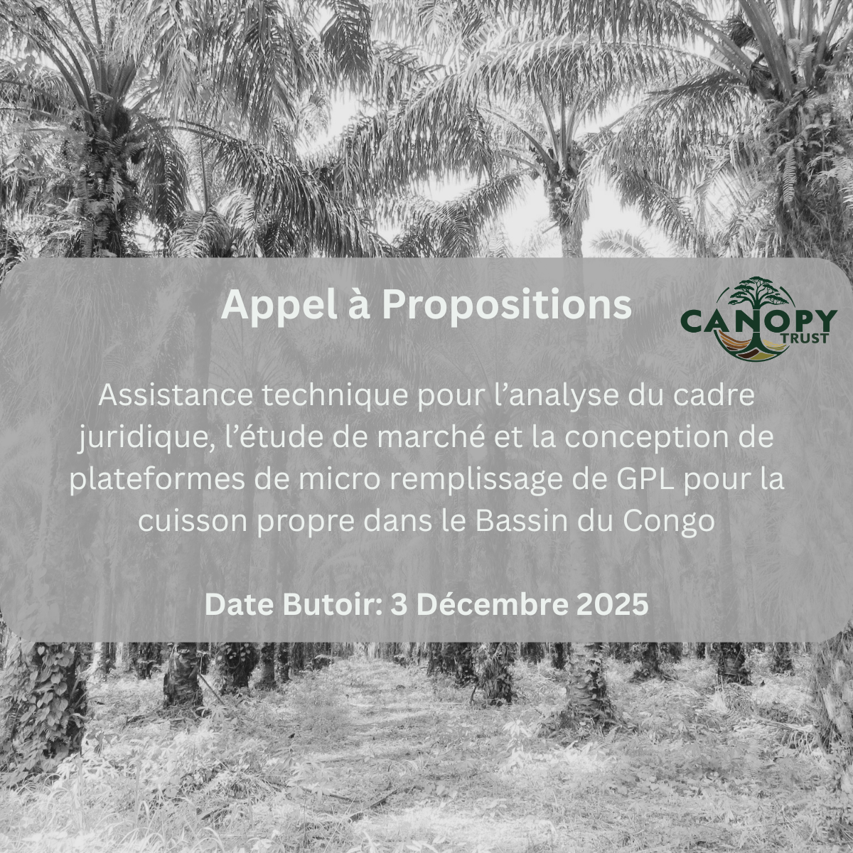 Fermé-Appel à Propositions – Cuisson propre au GPL